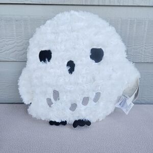 Harry Potter Wizarding World Hedwig the Snowy Owl Round Pillow Plush 12" White